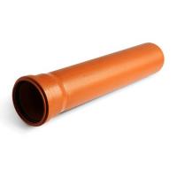 Труба канализационная наружная рыжая Агригазполимер ПВХ 200-1000 мм