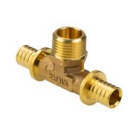 Тройник переходной VALTEC 16-1/2" НР-16 для труб из сшитого полиэтилена аксиальный