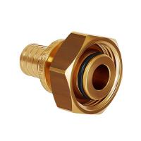 Переходник с накидной гайкой HOOBS 16-3/4" НГ евроконус для труб из сшитого полиэтилена аксиальный