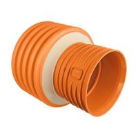 Переходник канализационный PRO AQUA PROKAN ID 250-300 редукционный рыжий