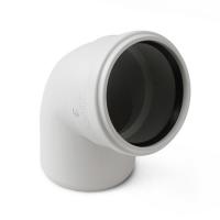 Отвод канализационный PRO AQUA Stilte Plus 110 67° шумопоглощающий серый