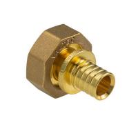 Переходник с накидной гайкой VALTEC 16-3/4" НГ евроконус для труб из сшитого полиэтилена аксиальный
