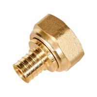 Переходник с накидной гайкой ROMMER 20-3/4" НГ для труб из сшитого полиэтилена аксиальный