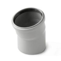 Отвод канализационный PRO AQUA Comfort 75 15° серый