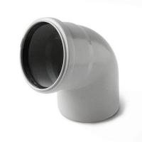 Отвод канализационный PRO AQUA Comfort 75 67° серый