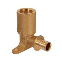 Угол настенный удлиненный с креплением HOOBS 20-1/2" ВР для труб из сшитого полиэтилена аксиальный