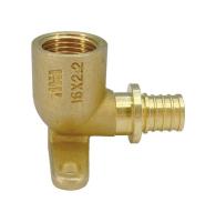 Угол настенный с креплением Millennium 16-1/2" ВР для труб из сшитого полиэтилена аксиальный