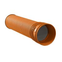Труба канализационная наружная PRO AQUA PROKAN OD 500 6000 мм SN16 гофрированная рыжая с муфтой