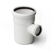 Тройник канализационный PRO AQUA Stilte 50-40 87,5° переходной малошумный белый