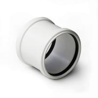 Муфта канализационная PRO AQUA Stilte 75 надвижная малошумная белая