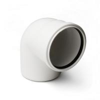 Отвод канализационный PRO AQUA Stilte 160 87,5° малошумный белый