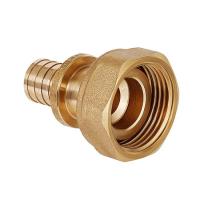 Переходник с накидной гайкой HOOBS 20-1/2" НГ для труб из сшитого полиэтилена аксиальный