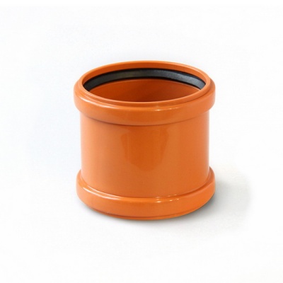 Муфта канализационная PRO AQUA Terra 200 надвижная наружная рыжая