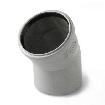 Отвод канализационный PRO AQUA Comfort 75 30° серый