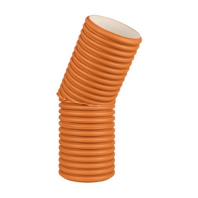 Отвод канализационный PRO AQUA PROKAN ID 150 60° SN8 рыжий