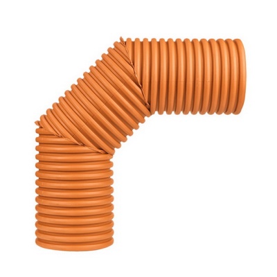 Отвод канализационный PRO AQUA PROKAN ID 300 90° SN8 рыжий