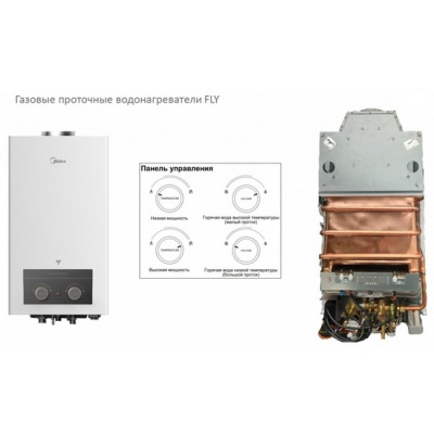 Газовый водонагреватель MIDEA MGIWH-10-OC FLY проточный настенный
