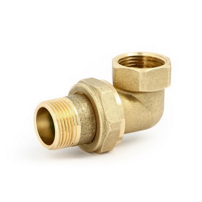 Разъемное соединение угловое STOUT 1" ВР-НР американка латунная