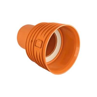 Переходник на гладкую канализацию PRO AQUA PROKAN ID 250-160 эксцентрический рыжий