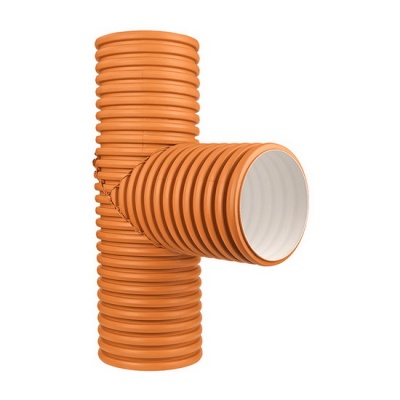 Тройник канализационный PRO AQUA PROKAN ID 200 90° SN16 рыжий