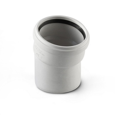 Отвод канализационный PRO AQUA Stilte Plus 58 15° шумопоглощающий серый