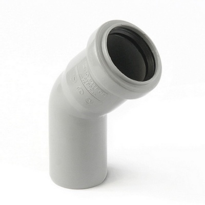 Отвод канализационный PRO AQUA Comfort 40 45° серый