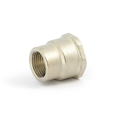 Муфта переходная UNI-FITT 3/4"-1/2" ВР-ВР никелированная