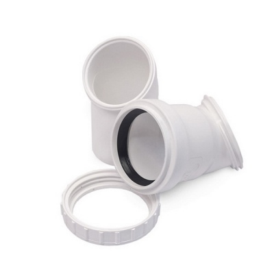 Отвод канализационный PRO AQUA Stilte 110 поворотный малошумный белый