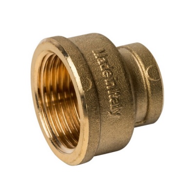 Муфта переходная STOUT 1 1/2"-3/4" ВР-ВР латунная