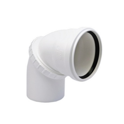 Отвод канализационный PRO AQUA Stilte 50 поворотный малошумный белый