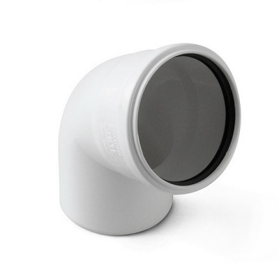 Отвод канализационный PRO AQUA Stilte 75 67° малошумный белый
