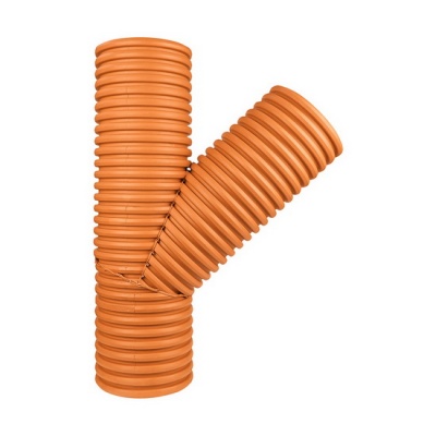 Тройник канализационный PRO AQUA PROKAN ID 150 45° SN8 рыжий