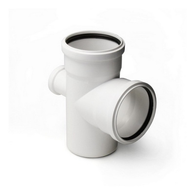 Крестовина канализационная PRO AQUA Stilte 110-110-50 87,5° одноплоскостная переходная малошумная белая