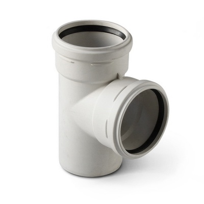 Тройник канализационный PRO AQUA Stilte Plus 58-58 87,5° шумопоглощающий серый