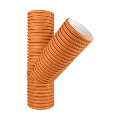 Тройник канализационный PRO AQUA PROKAN ID 250 45° SN8 рыжий