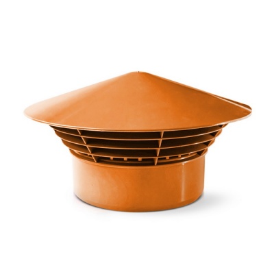 Дефлектор канализационный PRO AQUA Terra 160 наружный рыжий