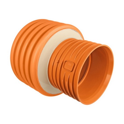 Переходник канализационный PRO AQUA PROKAN ID 300-400 редукционный рыжий