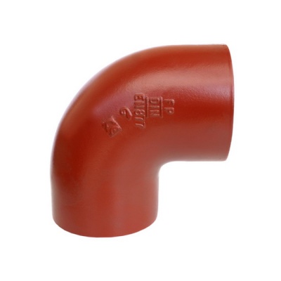 Отвод канализационный CON-PIPE SML 150-88° чугунный безраструбный шумопоглощающий