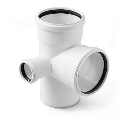 Крестовина канализационная PRO AQUA Stilte 110-110-50 87,5° двухплоскостная левая малошумная белая
