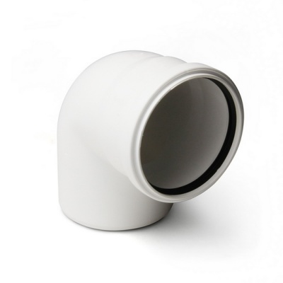 Отвод канализационный PRO AQUA Stilte 110 87,5° малошумный белый