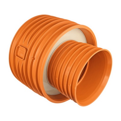 Переходник канализационный PRO AQUA PROKAN ID 300-200 экcцентрический рыжий