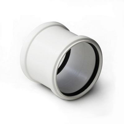 Муфта канализационная PRO AQUA Stilte 160 надвижная малошумная белая