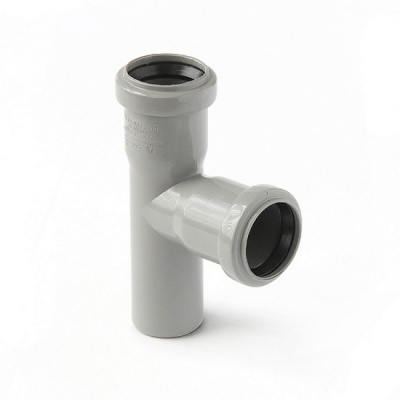 Тройник канализационный PRO AQUA Comfort 40-40 87,5° серый